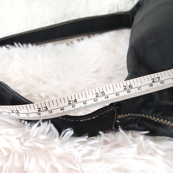 Frankie & Johnnie Navy Leather Purse/Bag - Picture 7 of 16